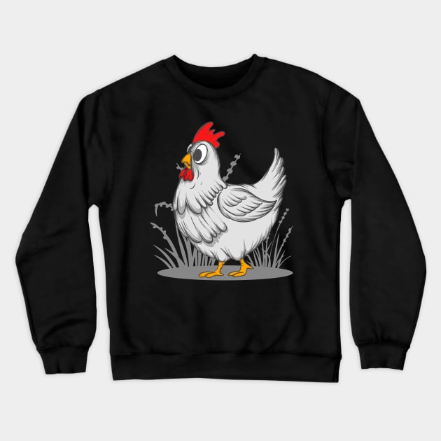 I Love Chicken | Chicken Lover | Farmer Gift Crewneck Sweatshirt by BadDesignCo